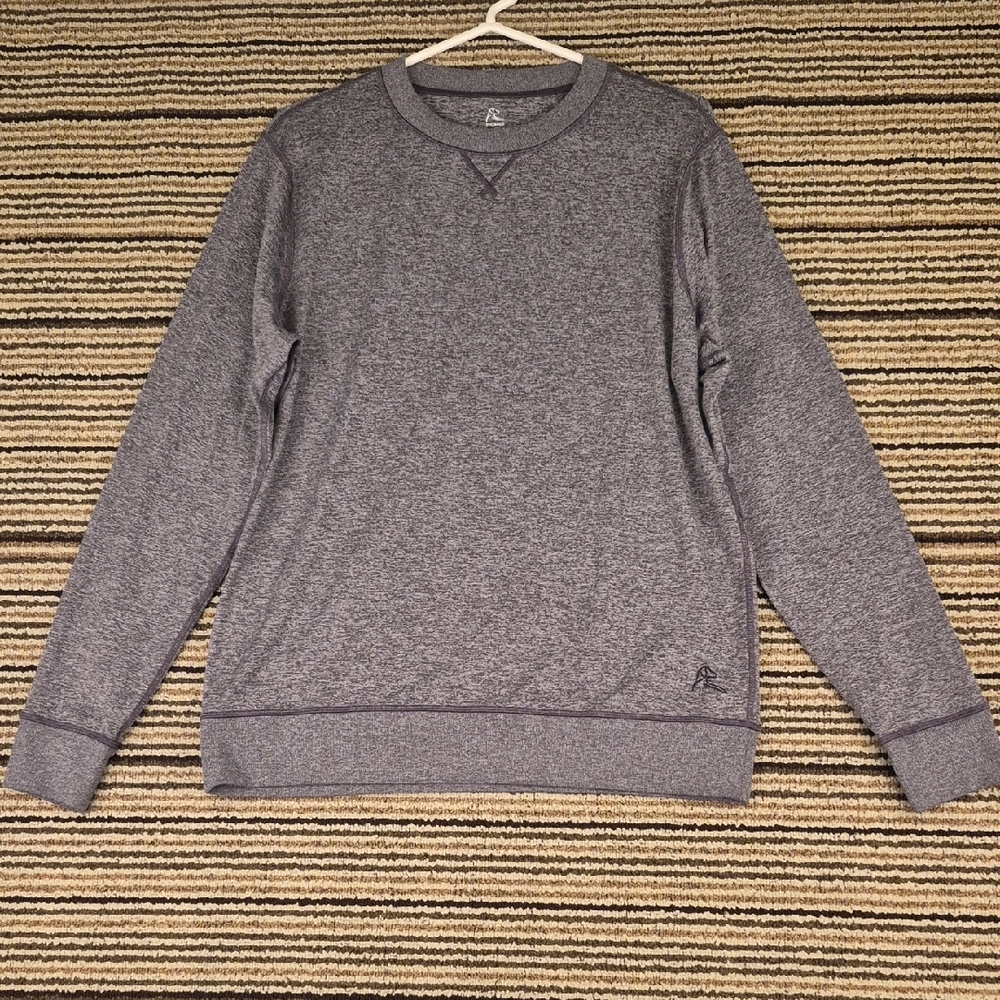 Rhoback Grey Solid Polyester Spandex Blend Medium… - image 1